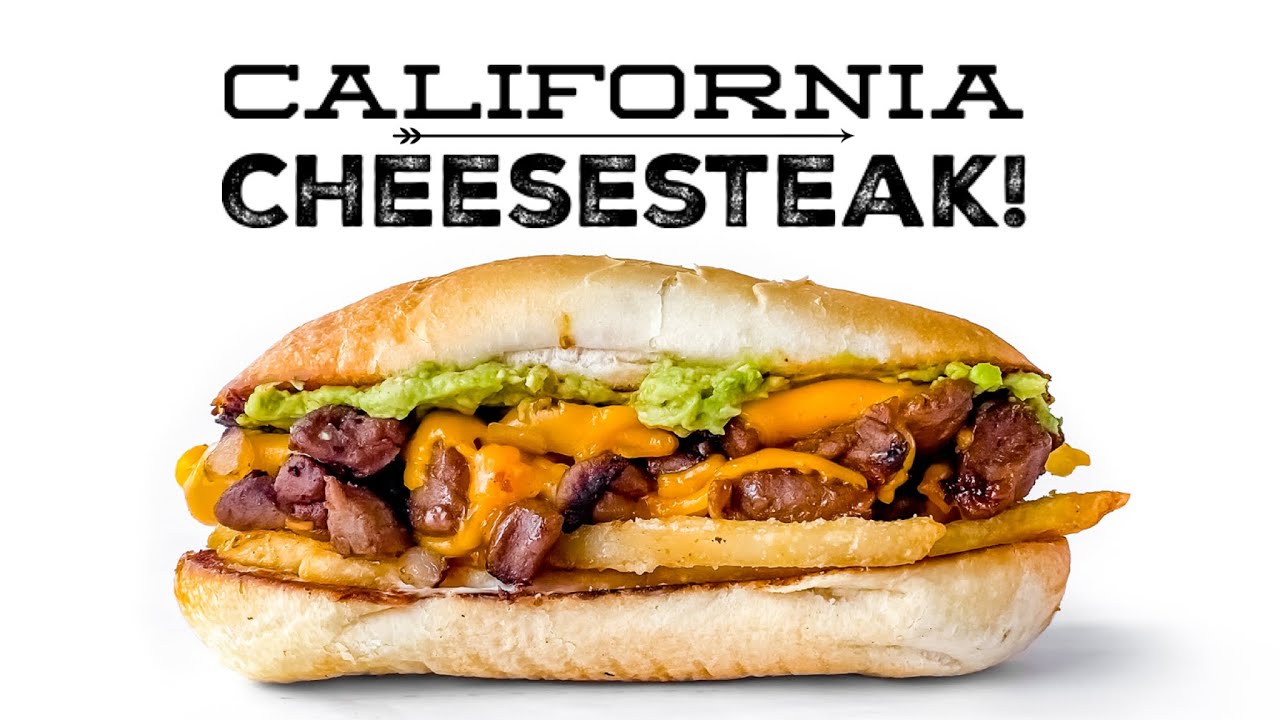 VEGAN CALIFORNIA CHEESESTEAK! Philly Cheesesteak meets a California