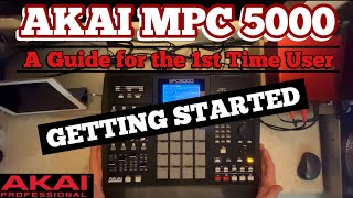 Akai MPC 5000 - How to use MPC 5000 for the first time (MPC 5000 for Beginners) [Loading/Saving]