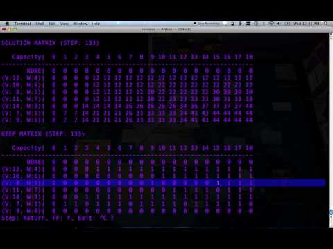 Dynamic Programming - Knapsack Problem Part 3 (Finding the Solution)