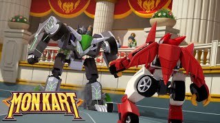 Monkart Tập 48 - Vòng Đua Cuối Jin Đối Đầu Vettel Hoạt Hình Siêu Nhân Rô Bốt Hay Nhất