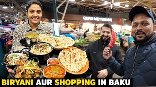 Biryani, Bazaar aur Baku | Tasting Caviar | Indian Food in Azerbaijan, Best Travel & Food Experience