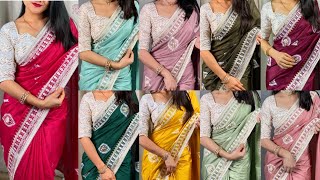 Simran Silk Saree With Thread Embroidery Work Alltime Outfits