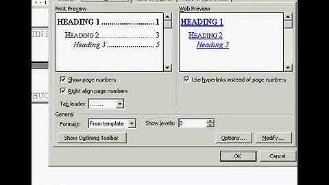Cách làm mục lục tự động trong word 2003   NhaSinhVien Net