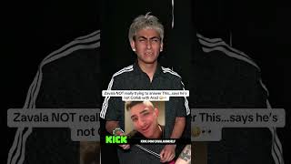 Zavala not really trying to answer this...says he's not Colab with Arad 🥺👀 #zavala shorts #fyp