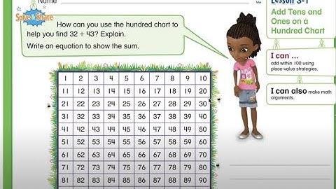 Adding Tens and Ones on a Hundred Chart : EnVision Math 3.1
