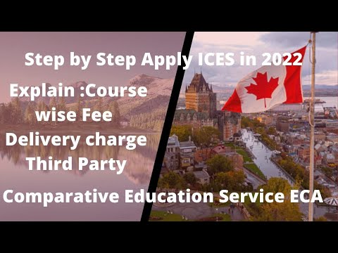 ICES ECA Part-1 ! How to Apply ICES ! Step by Step Guideliness for apply ices ! ICES 2022