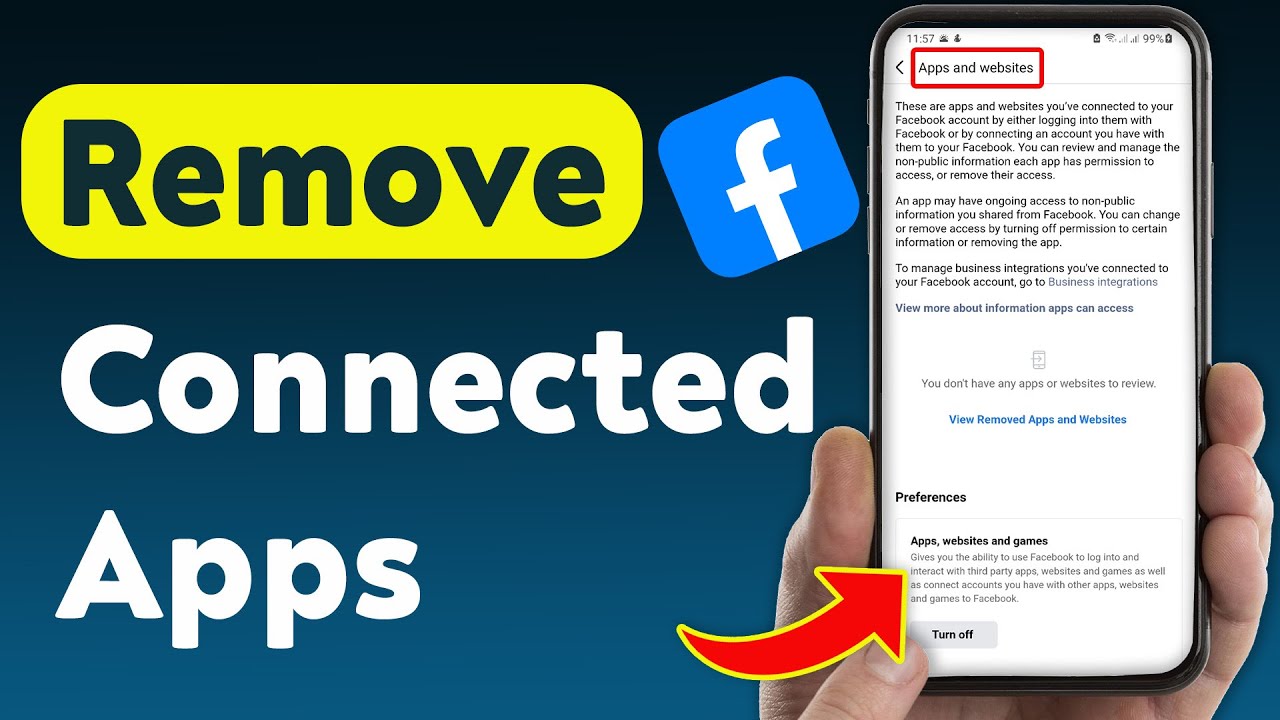 How To Remove Connected Apps On Facebook (Updated) - YouTube