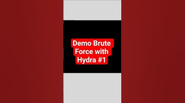 Demo Brute Force with Hydra #cybersecurity #hydra #bruteforceattack #learning