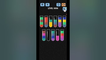 Water Color Sort Level 5856 Gameplay Solution