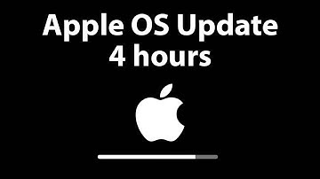 Apple OS Update Screen 4 hours REAL PROGRESS BAR in 4K UHD !