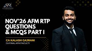 CA Final | AFM RTP Nov 26: Part 1