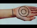 Easy simple mehandi design -matchatick mehandi front hand design