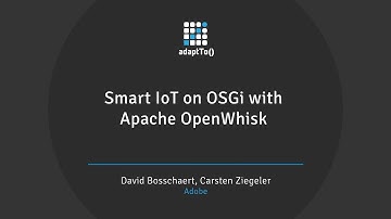 Smart IoT on OSGi with Apache OpenWhisk