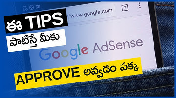 Follow this Tips to Get AdSense Approval to Your Blog | AdSense in Telugu | Low Value Content