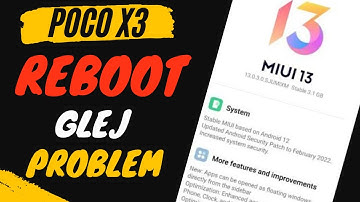 Poco x3 Automatic switch off problem | Poco x3 miui 13 update ato reboot problem