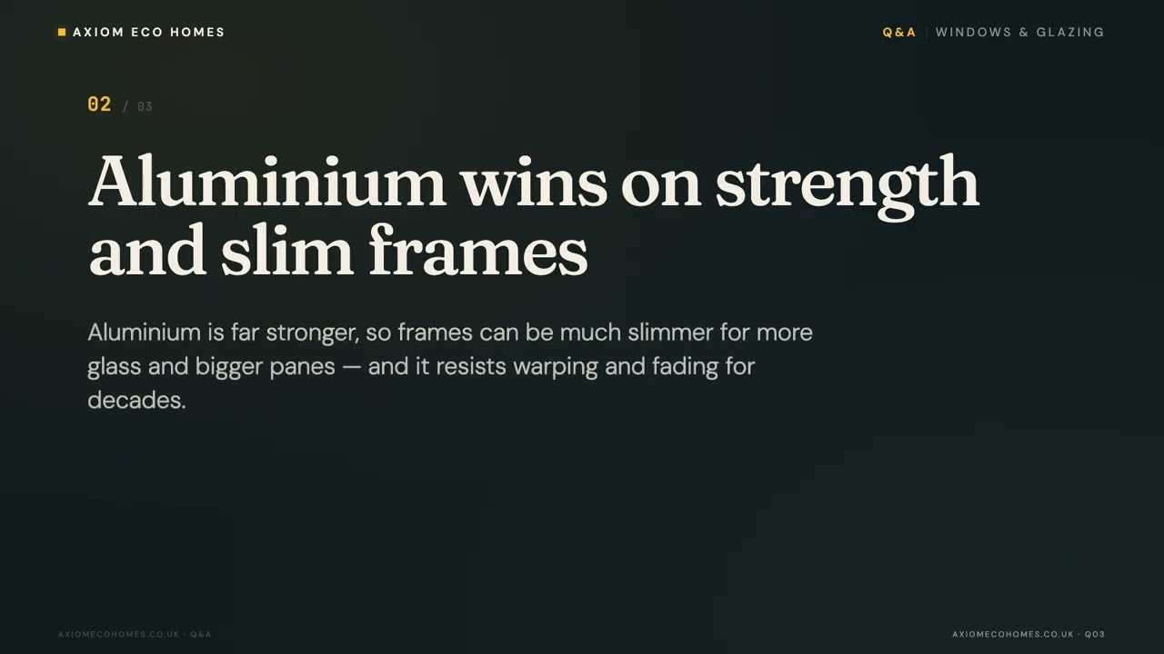 Are uPVC windows better than aluminium?