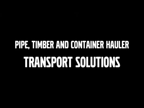 Volvo Articulated Haulers (dump trucks) Transport Solutions: Pipe, Timber and Container Hauler