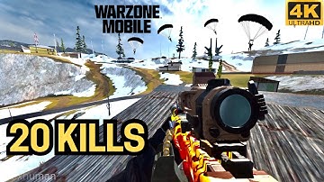 SOLO BATTLE ROYALE IN WARZONE MOBILE 4K UHD GAMEPLAY ON MAX GRAPHICS (NO COMMENTARY)