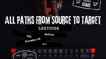 All Paths From Source To Target - LeetCode DFS Solution