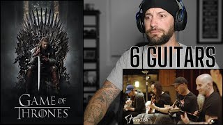 6 Guitars?! Game Of Thrones Theme Song - First Reaction!