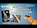 Installing lighting in a kages enclosure updated beardie build part 23