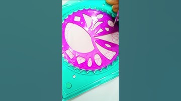 Spirograph 3 layers satisfying patterns mesmerizing art  #shorts #spirograph