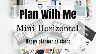 PLAN WITH ME | MINI HORIZONTAL Layout | HAPPY PLANNER STICKERS screenshot 4