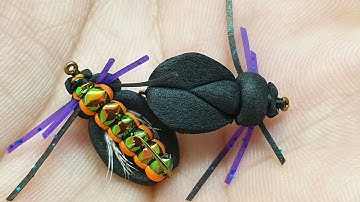 Fly Tying a Realistic Foam Beetle
