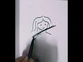 craft drawing ideas (hair pin becomes flute) #hacks #easycraft #shorts