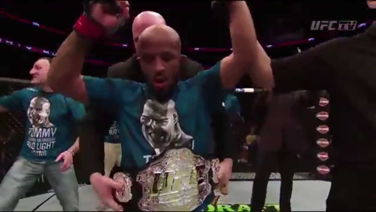 UFC 186: Demetrious Johnson Octagon Interview