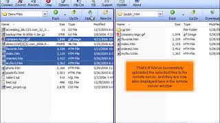 Uploading files using FTP Voyager