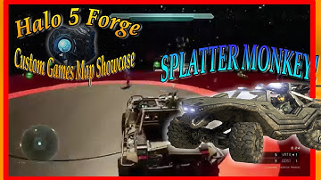 SPLATTER MONKEY - Halo 5 Custom Games Map Showcase (MINI-GAME)
