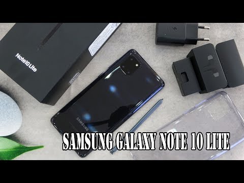 Samsung Galaxy Note 10 Lite Aura Black color unboxing