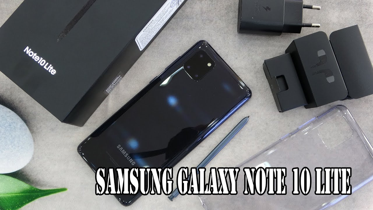 Samsung Galaxy Note 10 Lite Aura Black color unboxing