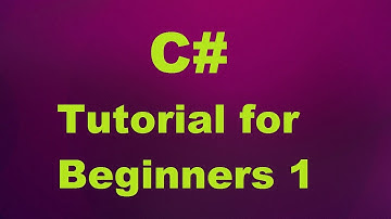 C# Tutorial for Beginners 1 - Introduction and Creating First C# Program (For Absolute Beginners)