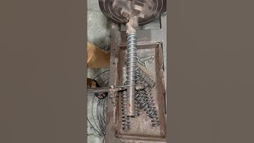 Crafting a 5mm Iron Wire Spring | Essential Tool for Agricultural Machines #youtub shorts