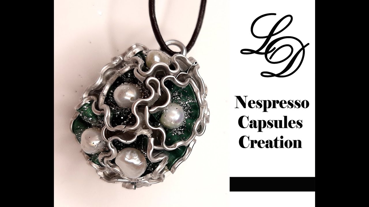How to Recycle Nespresso Capsules- Easy DIY Craft Coffee Pods Pendant- Recycling Jewelry- Zero Waste