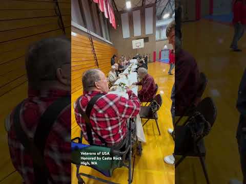 Castle Rock High School WA #shortvideo #veterans #honoring #veterans