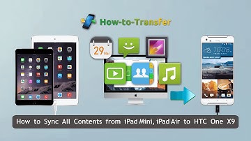 How to Sync All Contents from iPad Mini,iPad Air to HTC One X9 Directly