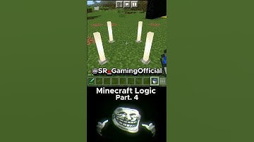 Minecraft Logic🤯 [Part.4] #minecraft #trollface #shorts #viral