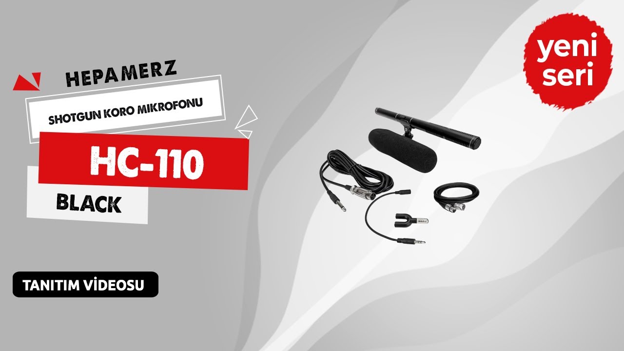 Hepa Merz HC-110 Profesyonel Condenser Shotgun Koro Mikrofonu