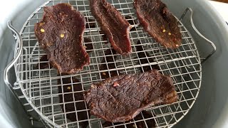 Ninja Foodi Beef Jerky using the dehydrator rack 