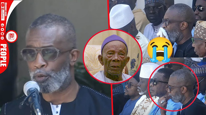 "Depuis 10ans sama papa migui"Bouba Ndour fait craquer Youssou lors de la levée du corps de son père