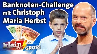 Kann Zahlengenie Jonas mehr Banknoten an Seriennummern errechnen als Christoph Maria Herbst?