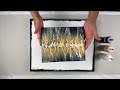 #37 - Magnífico Quadro Abstrato Pintado usando a Técnica de Difusão das Tintas em ACRÍLICO FLUIDO !