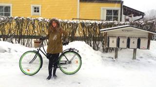 Велосипед - главный транспорт в зимней Финляндии