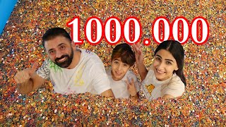 حطينا 1,000,000 طابة اوربيز في الحوض (انصدمنا من النتيجة😱)