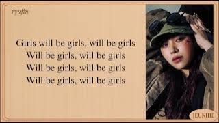 ITZY Girls Will Be Girls easy lyrics