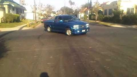 First V6 S10 Posi Up Doing Donuts