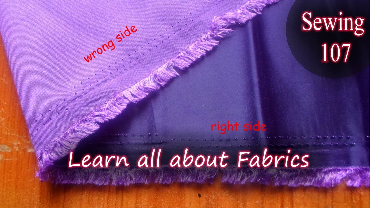 Fabrics explained Knitted vs Woven, Right side vs Wrong side Alex